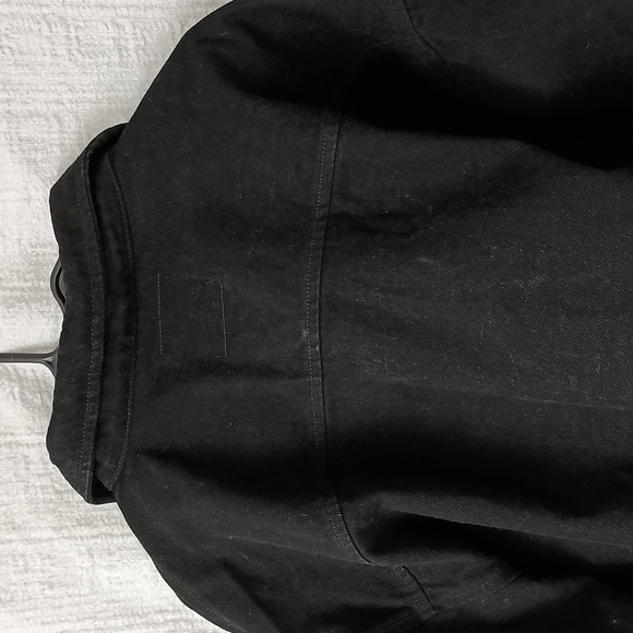 Celebrity Pink Black Cropped Jean Jacket L - Picture 6 of 6